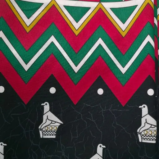 Black Zimbabwe National Fabric
