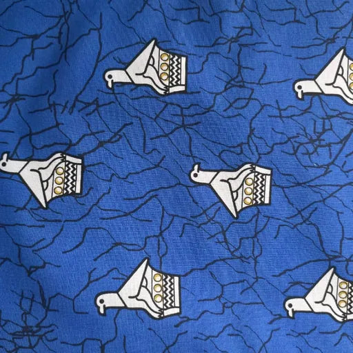 Blue Zimbabwe National Fabric