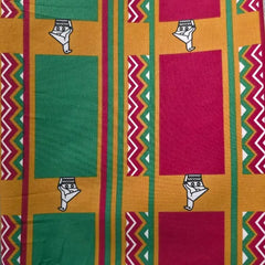 Boxed Maroon — Zimbabwe National Fabric