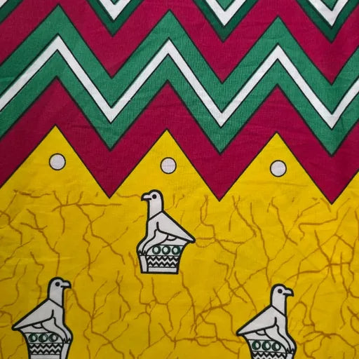 Yellow Zimbabwe National Fabric